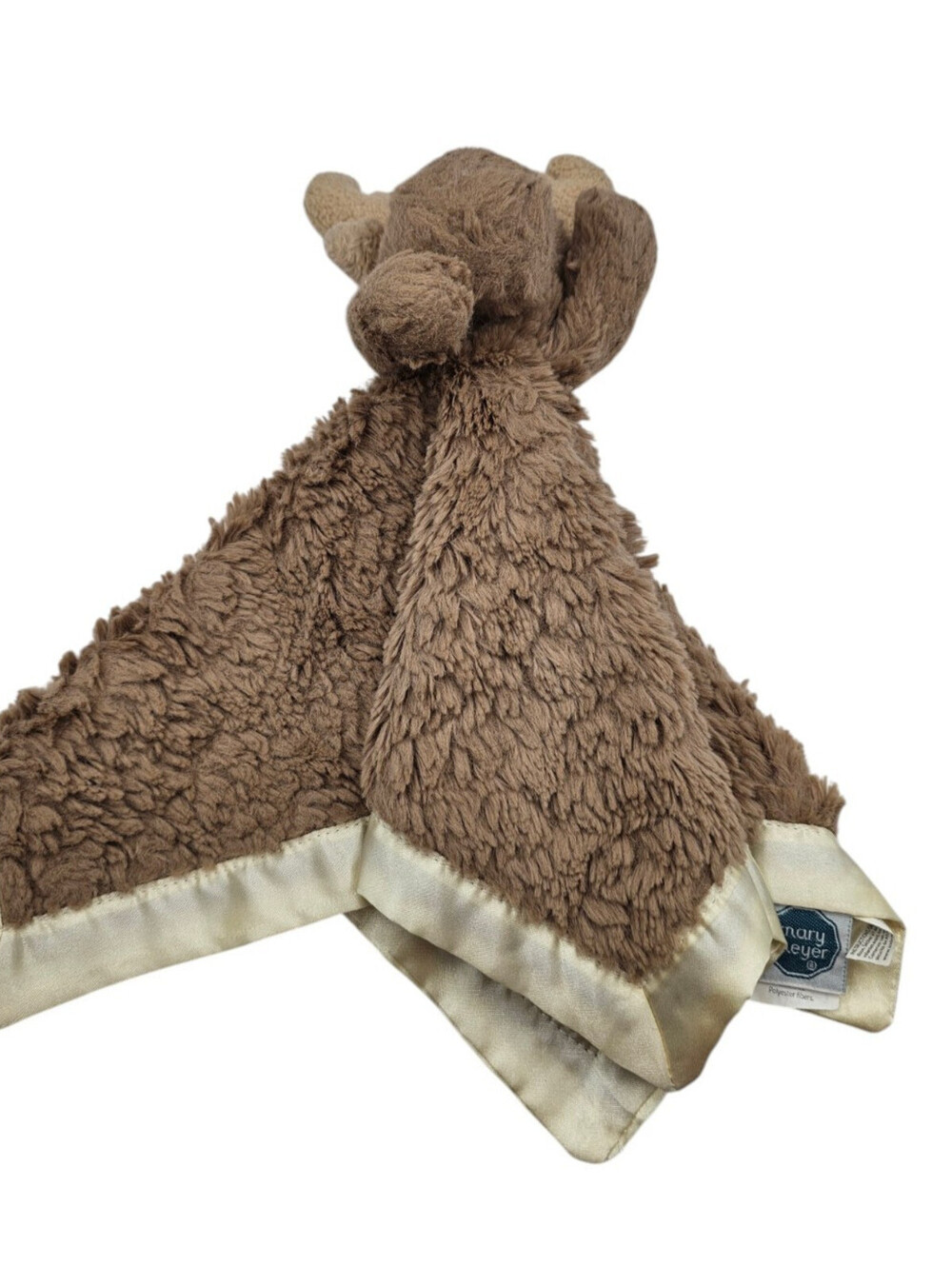 Mary Meyer Moose Lovey Security Blanket Brown Tan